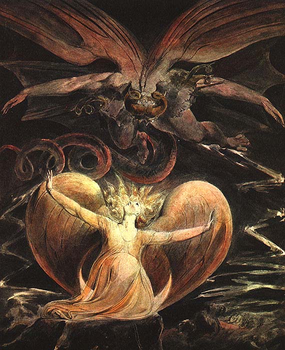 William Blake, "The Great Red Dragon and the Woman Clothed with the Sun"