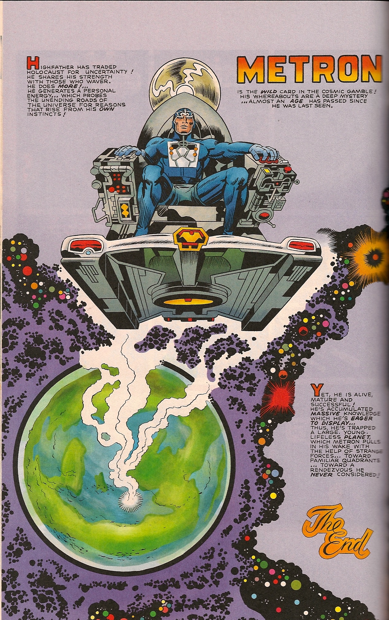 Jack Kirby's "Metron," from DC Comics, 1971.