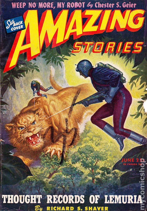 "Amazing Stories," June 1945.