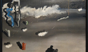 Yves Tanguy, "Apparitions," 1927. (Photo by Sharon Mollerus, via Flickr, Creative Commons.) Not the Tanguy painting analyzed by Jung in "Flying Saucers: A Modern Myth of Things Seen in the Sky," but much akin to it.