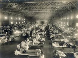 A scene from the Spanish flu. Wikimedia Commons.
