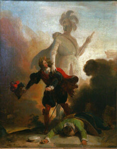 Don Giovanni and the Commendatore. Fragonard; from Wikimedia Commons.